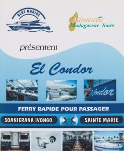 El Condor Fährverbindung Soanierana Ivongo nach Sainte Marie
